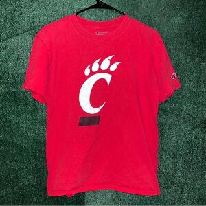 Cincinnati Bearcats Red Champion Shirt YOUTH XL College Football